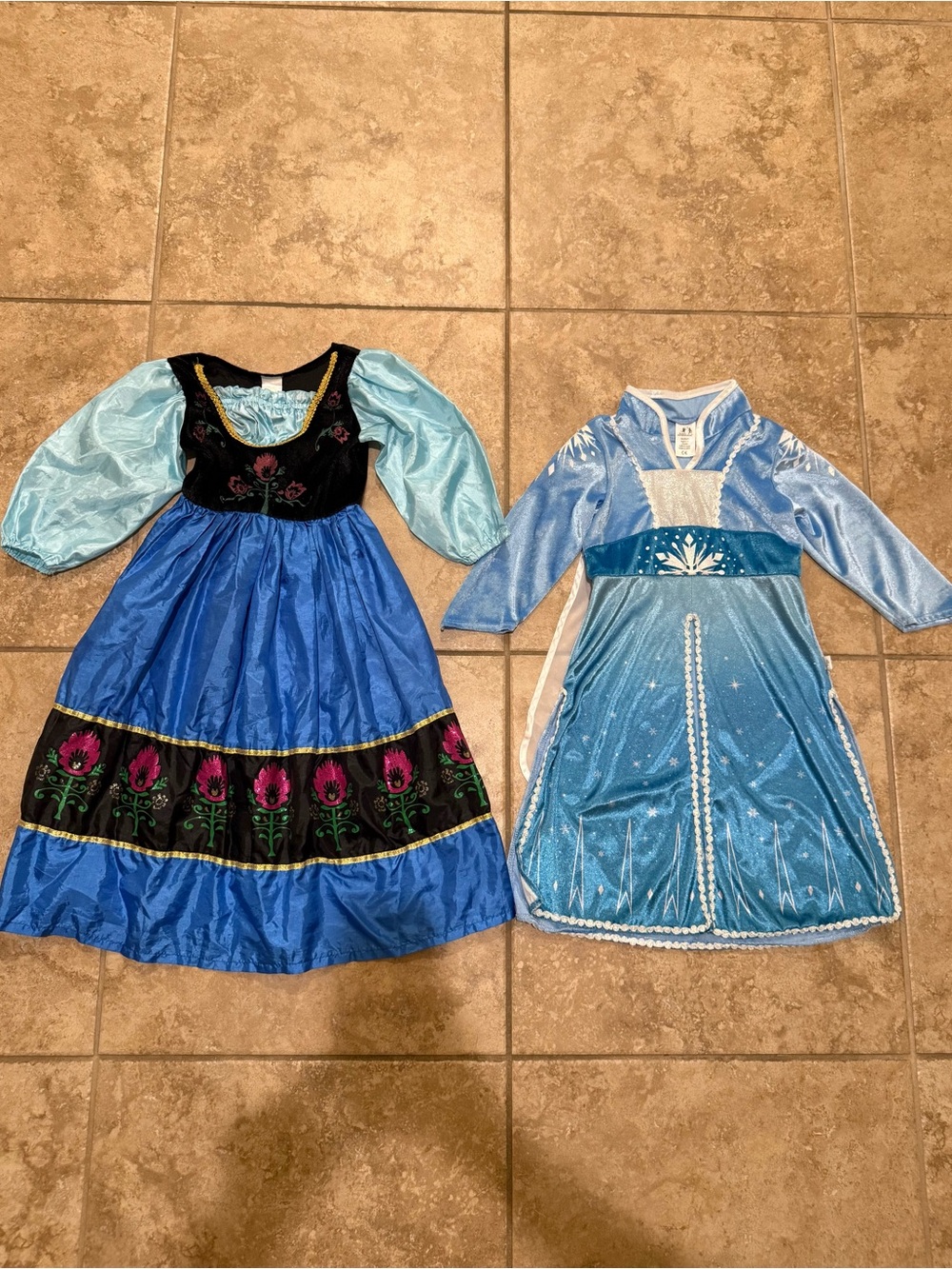 Little Adventures Elsa Deluxe Ice Princess & Anna Alpine Dress Girls M 3-5 Years